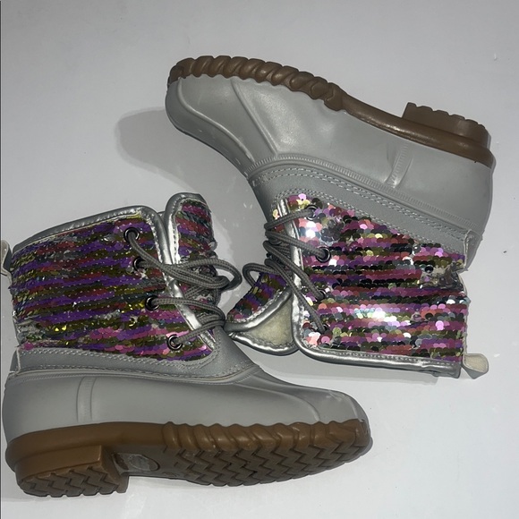 Olivia Miller Other - Olivia Miller Kids Sequin Rain & Snow Boots Girls size 13